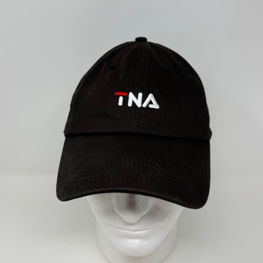Tna Aritzia Sun Faded Black Cotton Baseball Cap Adjustable Dad Hat WD03-9551-17